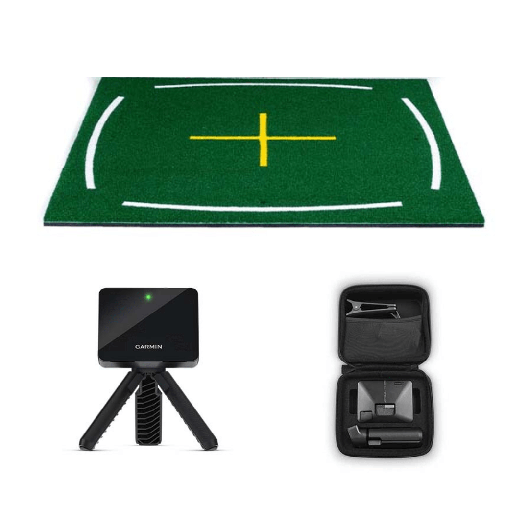 Golf Simulator Upgrade Bundle: Spornia Academy Commercial + Golf Mat Garmin Approach® R10