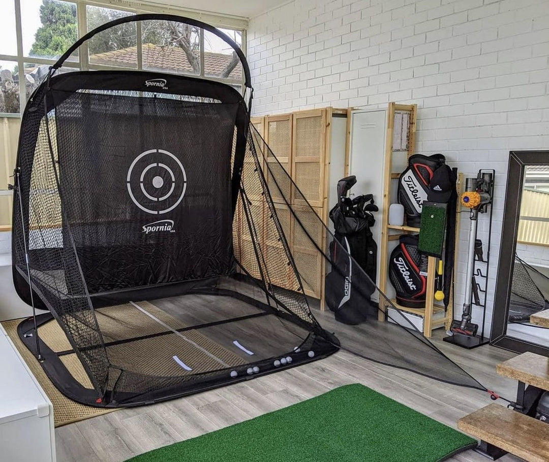 Spornia SPG-7 Golf Practice Net & FREE CANVAS SANDBAGS