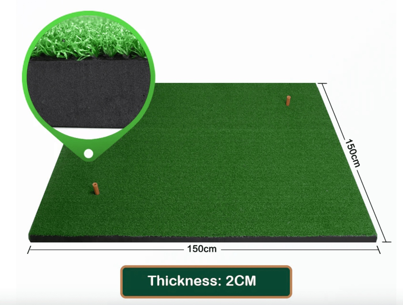 Spornia SPG-8 Bundle: Spornia SPG-8 Net & Driving Range Practice Hitting Mat