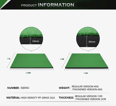 Spornia SPG-8 Bundle: Spornia SPG-8 Net & Driving Range Practice Hitting Mat