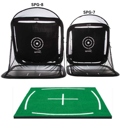 Spornia SPG-8 Bundle #9: Spornia SPG-8 Net & 3D Pro Turf Teaching Mat