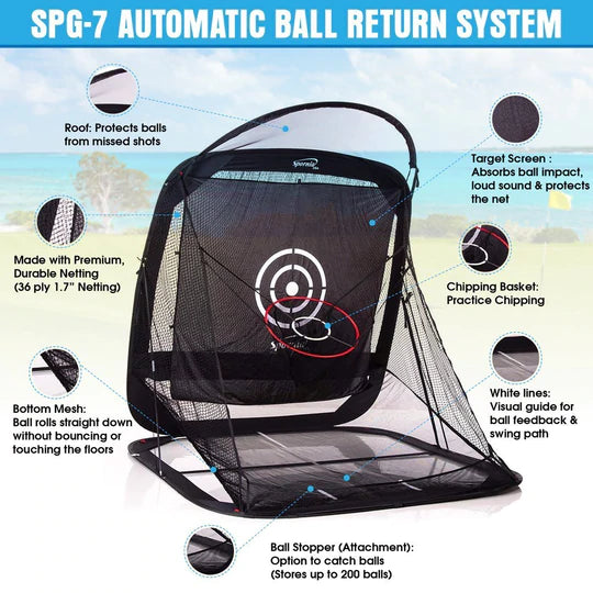 Spornia SPG-7 Pro Bundle #4: SPG-7 Net + 3D Pro Turf Teaching Mat